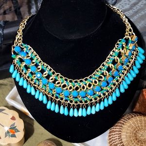 Super Cute Statement Beaded Chain Necklace